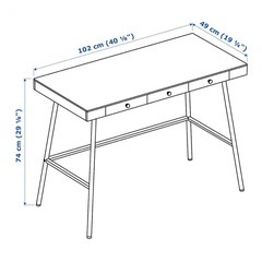 IKEA デスク　の画像