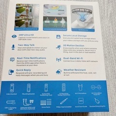 最終値下げ【未使用】AOSU 5MP画質 ワイヤレスドアホン スマホアプリ連動　防犯対策インターホンの画像