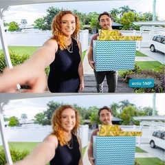 最終値下げ【未使用】AOSU 5MP画質 ワイヤレスドアホン スマホアプリ連動　防犯対策インターホンの画像