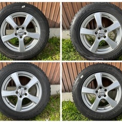 17インチ　バリ山　スタッドレス　BSブリザック225/65R17 タイヤ・ホイールセット