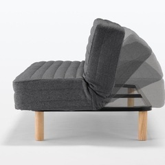 無印良品　ソファベッド　脚付き