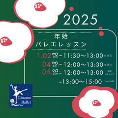 🐉🩰【年末年始バレエレッスン】🩰🐍の画像