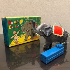 増田屋　1960年代製　Walking Elephant ブリキ...
