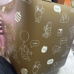 くまのプーさん White ランドリーバスケットの画像