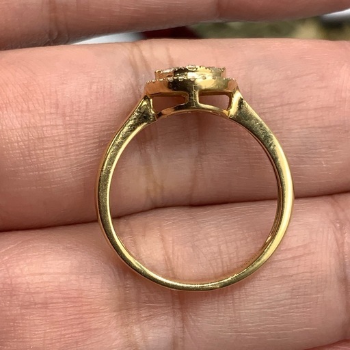 K18 ダイヤモンド　指輪　3.1g D0.5ct