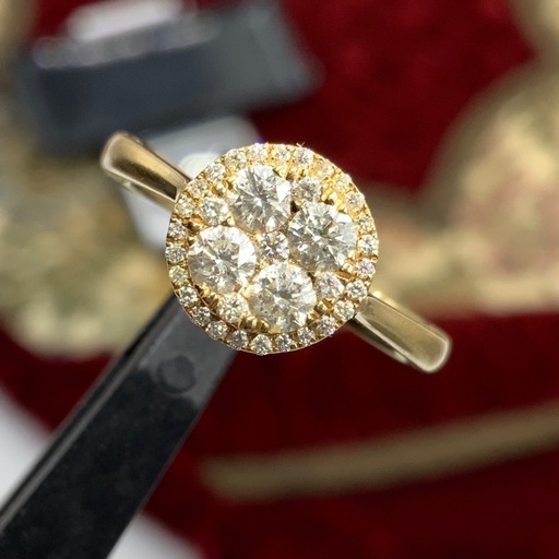 K18 ダイヤモンド　指輪　3.1g D0.5ct