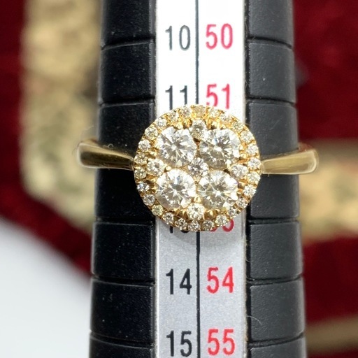 K18 ダイヤモンド　指輪　3.1g D0.5ct