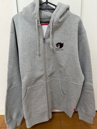 supreme グレー　フルジップパーカー　Gonz