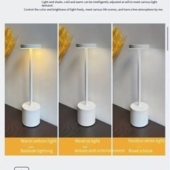④LED ライト ランプ 充電式 おしゃれ 照明 モダン テーブル 卓上の画像