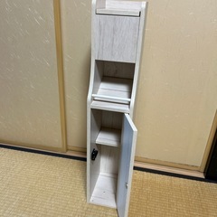 ニトリ トイレ収納 3ロール トロル2 ホワイトウォッシュの画像