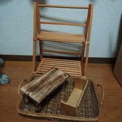 木製ラック　棚　カゴ等　まとめ売りの画像