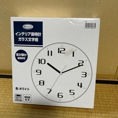 (新品)インテリア掛時計 ガラス文字板    の画像
