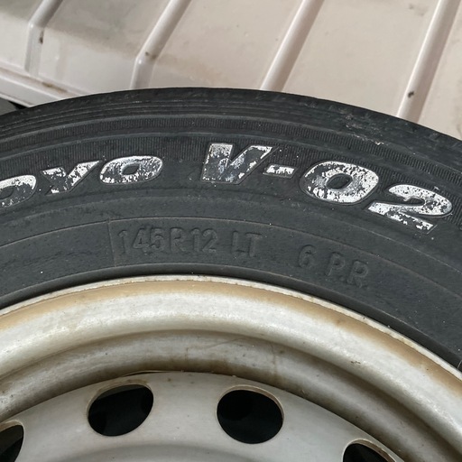ホンダアクティ鉄ちんホイール　　パンク用にいかがですか