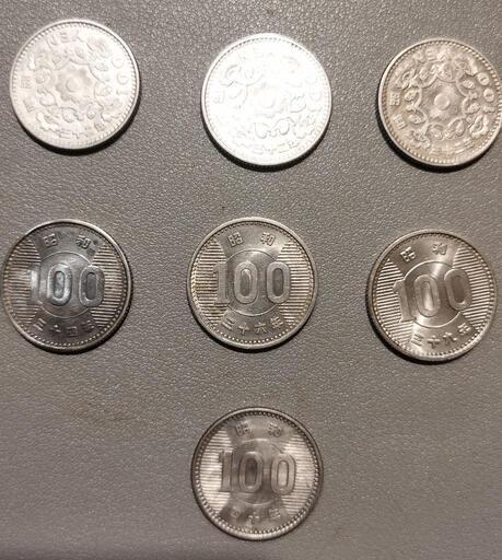 鳳凰 ,稲 旧百円銀貨 昭和32年他セット