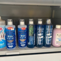 LEDライト付き水槽と水質調整グッズ🐟AIRポンプ付き60センチ...