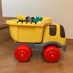 ブロックおもちゃ　働く車　ダンプカー　の画像