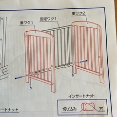カトージベビーベッドミニサイズ(受け渡し交渉中)の画像