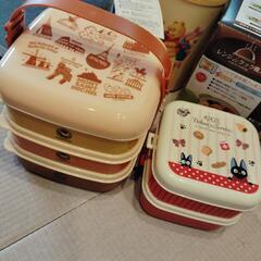 弁当箱　お食い初め　お皿　水筒　蒸し器　3段ボックス　２段ボックスの画像