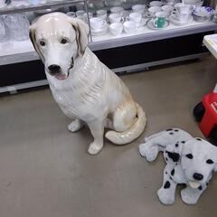 ゴールデンレトリーバー陶器置物　値下げしました！　82169の画像