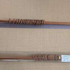 カーテンレール　木製　2.1m×2本の画像
