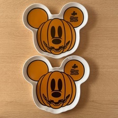 かぼちゃミッキーお皿2枚セット