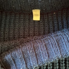 青色　GU セーター　130の画像