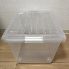 天馬　コロ付き　フタ式収納ケースクリア/50深型の画像