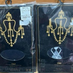 新品未使用　柄タイツ　2足の画像