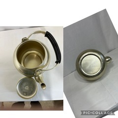 やかん 金色 昭和 レトロ ５L 大きなヤカン 刻印 アルミニウム 昔ながら　の画像