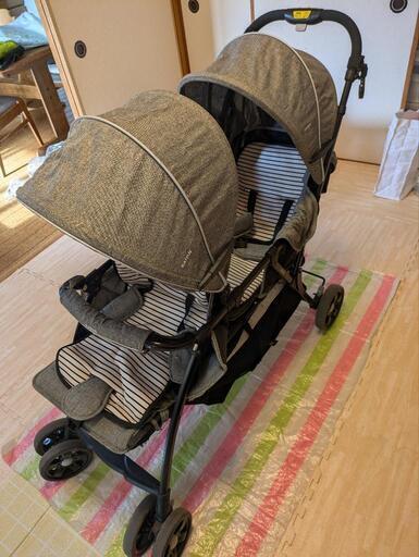 KATOJI　2人乗りベビーカー　タンデムストローラー　双子年子