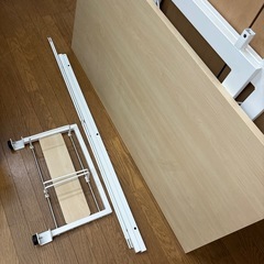 2台　ニトリ デスク 机　ワゴンセット(サーヤ NA)の画像
