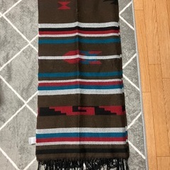 ロングマフラー　ボリュームマフラー　ブラウン系　大きいマフラー　マフラー　ストール　メンズ　レディース　usedの画像
