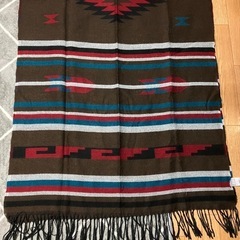 ロングマフラー　ボリュームマフラー　ブラウン系　大きいマフラー　マフラー　ストール　メンズ　レディース　usedの画像