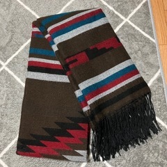 ロングマフラー　ボリュームマフラー　ブラウン系　大きいマフラー　...