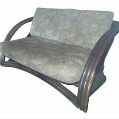 美品❗籐製品❗椅子❗チェア❗ソファ❗2人掛け❗