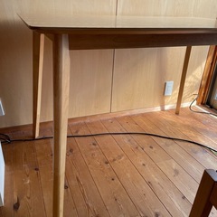 木製ダイニングテーブル75×120cmの画像