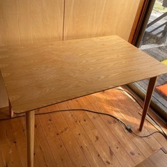 木製ダイニングテーブル75×120cm