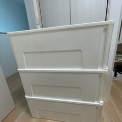 ニトリ押し入れケース(Ｌサイズ３つ)の画像
