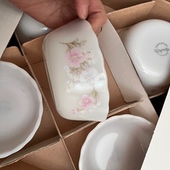 【未使用品】pure white ミルクガラス小鉢 の画像