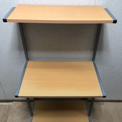 山善 上棚付き パソコンデスク　73012-2-001