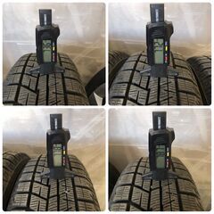 SR1264 SR1265 19年製 YOKOHAMA ヨコハマ ice GUARD ig60 14×4.5J スチールホイール付 4本 トヨタ ピクシス 純正ホイールキャップ 4枚付の画像