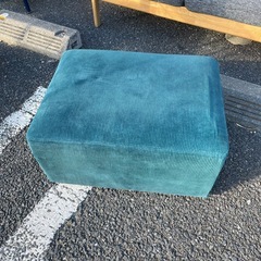 オットマン ターコイズブルー