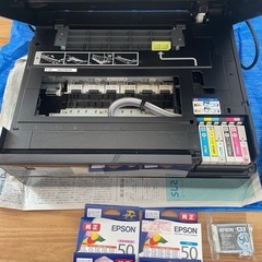 EPSON  プリンターと新品インク
の画像