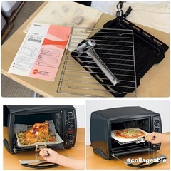 【お買い得‼️】定価16,500円♪ ツインバード コンベクションオーブン トースター 温度調節(100~250℃) ヒーター切り替え ブラック♪の画像
