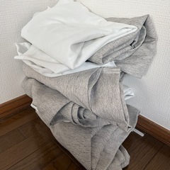無印良品　カーテン　グレー　レース付き