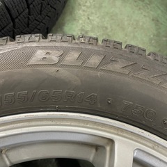 ⭐︎155/65R14 ブリヂストンスタッドレスタイヤセット⭐︎の画像