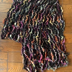【美品！】ストール　ショール　毛糸　カラフル　男女兼用の画像
