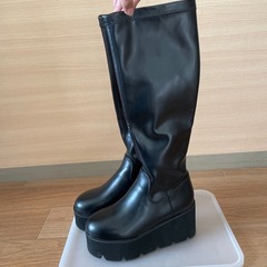 ロングブーツ22.5cmの画像