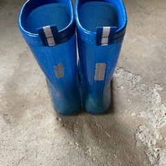 18.0cm長靴　青色　レインブーツの画像