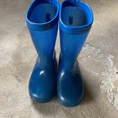18.0cm長靴　青色　レインブーツ